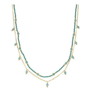Collar Aira acabado oro amarillo 18k