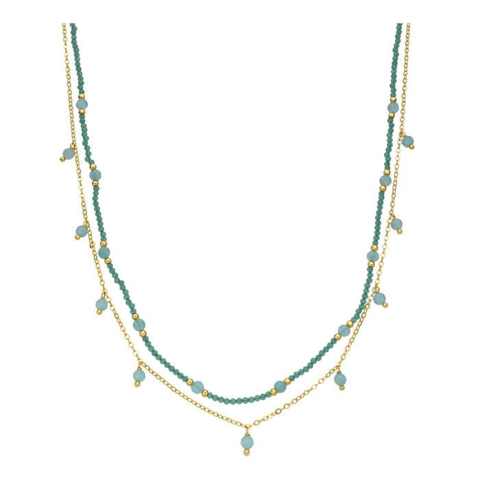 Collar Aira acabado oro amarillo 18k