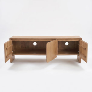 Meuble TV en bois de manguier marron clair - Achille