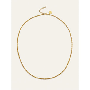 Collana Spinning Rope Chain Acciao Placcato Oro