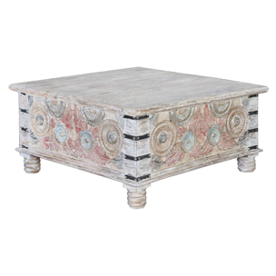 Mesa de centro - madera de mango - 90x90x45cm