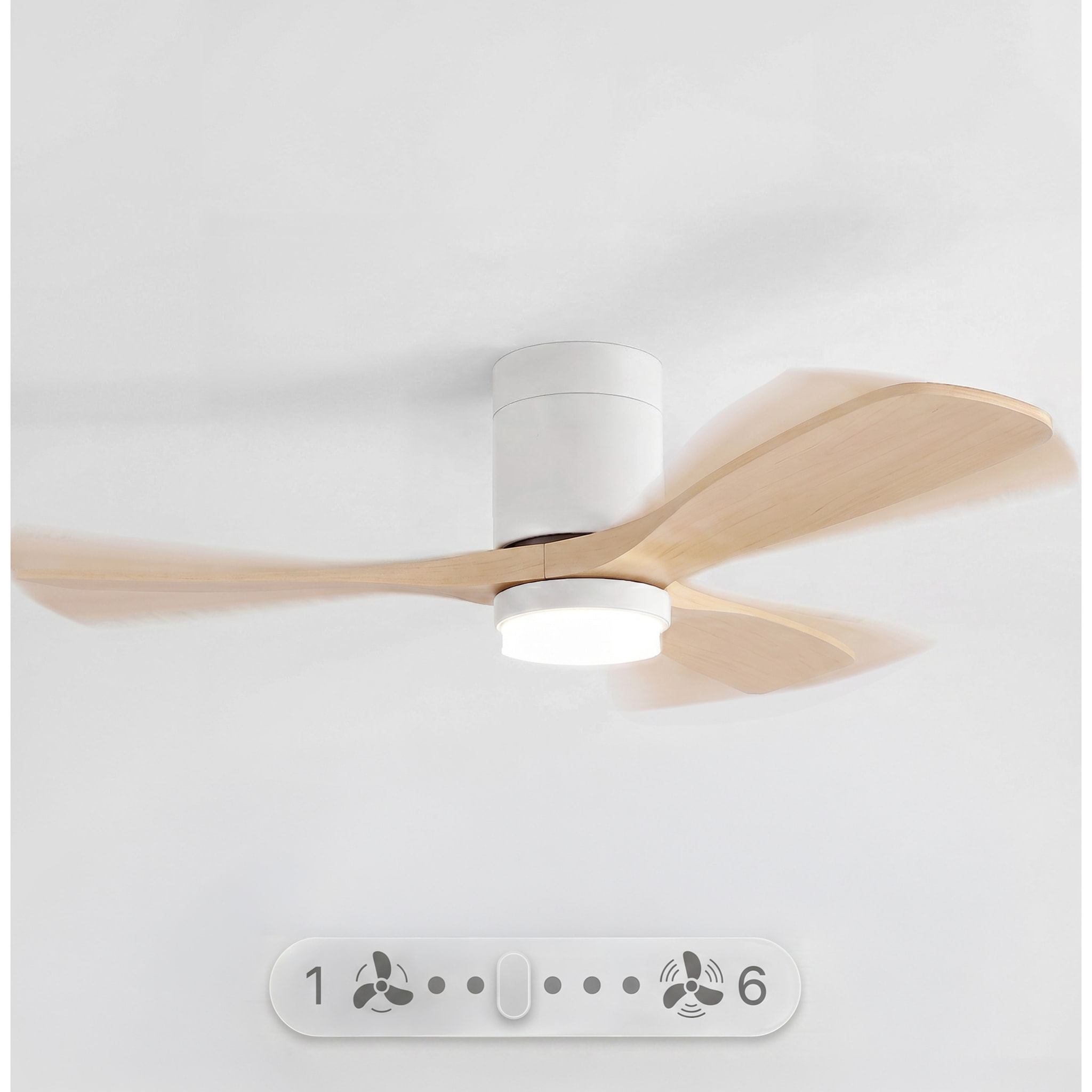 Ventilador de techo FLOW22 con luz LED y mando a distancia