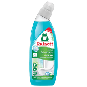 Pack de 10 - Rainett - Gel WC Ecolabel Minéraux Marins 750 ml