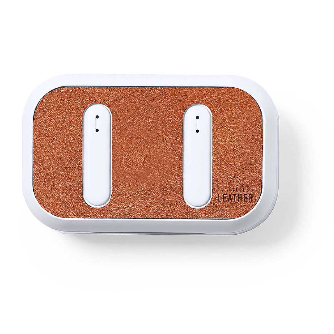 Cuffie RABS e pelle bluetooth. Batteria 30 mAh/Base di ricarica 300 mAh