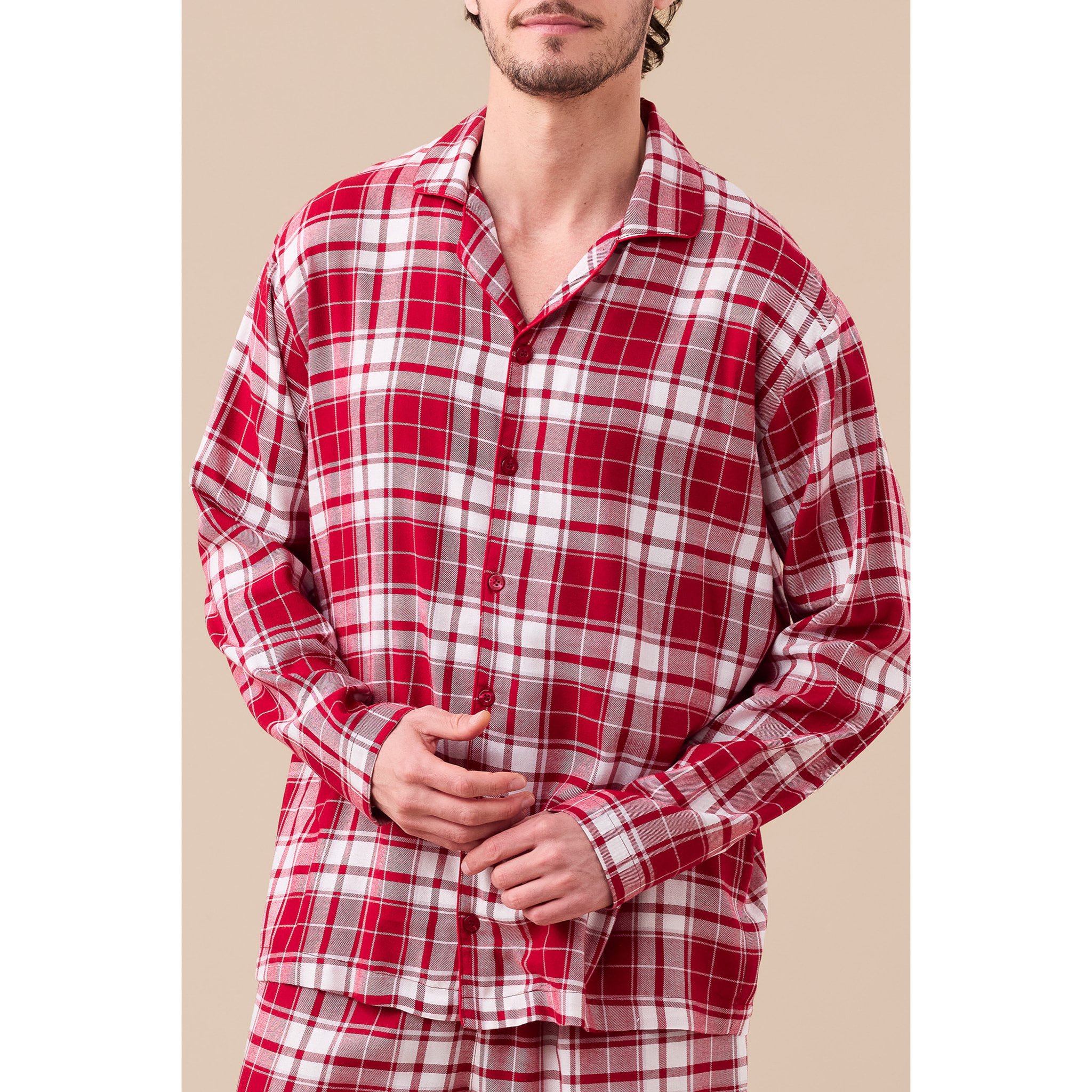 Pigiama uomo flanella articolo tartan. Noidinotte