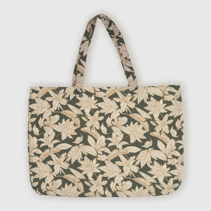 Pack bolso + toalla pareo charamo verde cacería