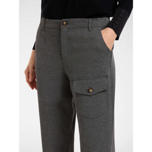 Elena Mirò - Pantaloni con tasca e cinturini al fondo - Grigio
