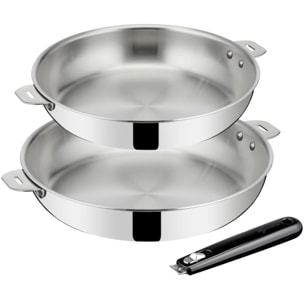 Batterie de cuisine LAGOSTINA Esperta triply 2 pcs + poignee