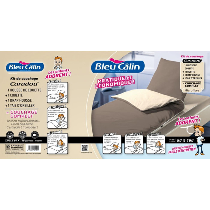 Kit de couchage caradou pralin/beige