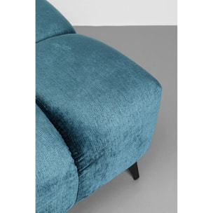 Repose-pieds Nia velours bleu Kare Design