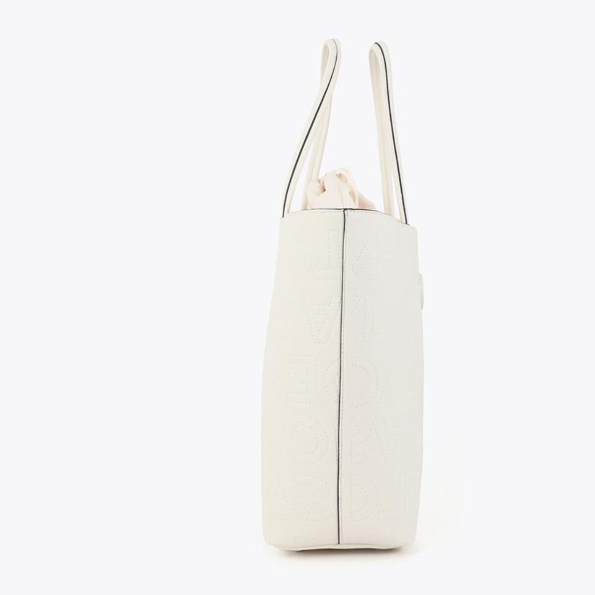 Shopper destrutturata con cuciture monogramma