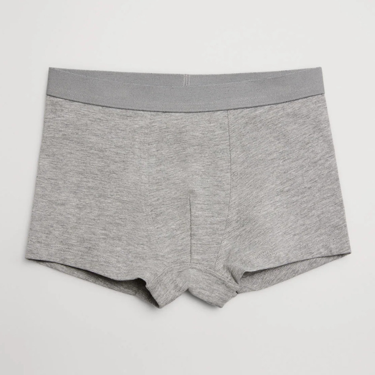 Confezione da 2 boxer in cotone blu navy e grigio per bambini