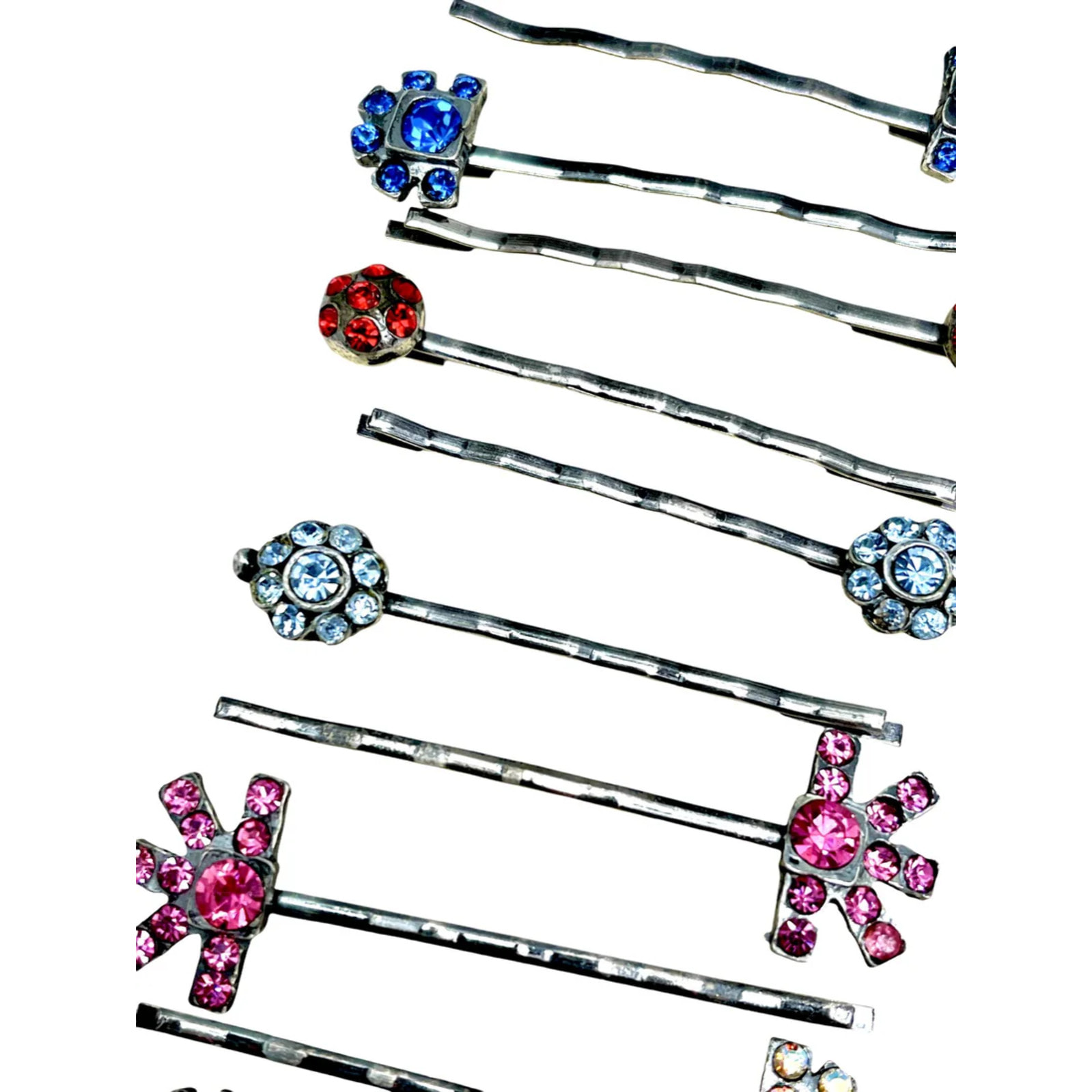 Pack 10 Horquilla surtido con cristales de SW. Figuras GD
