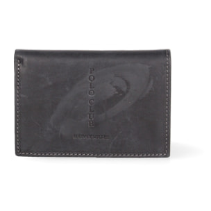 Portafoglio uomo in vera pelle - Modello False - Sfoderato - 12.0 x 9.5 x 2.0 cm