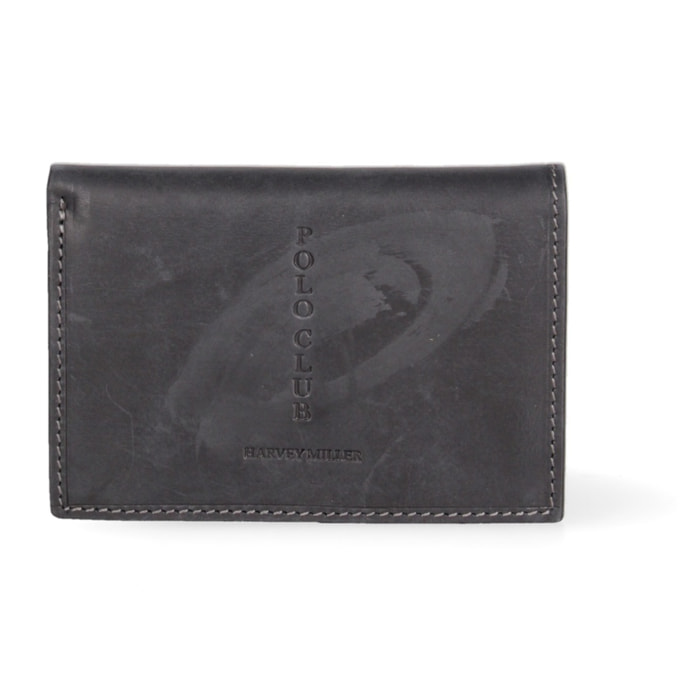 Portafoglio uomo in vera pelle - Modello False - Sfoderato - 12.0 x 9.5 x 2.0 cm