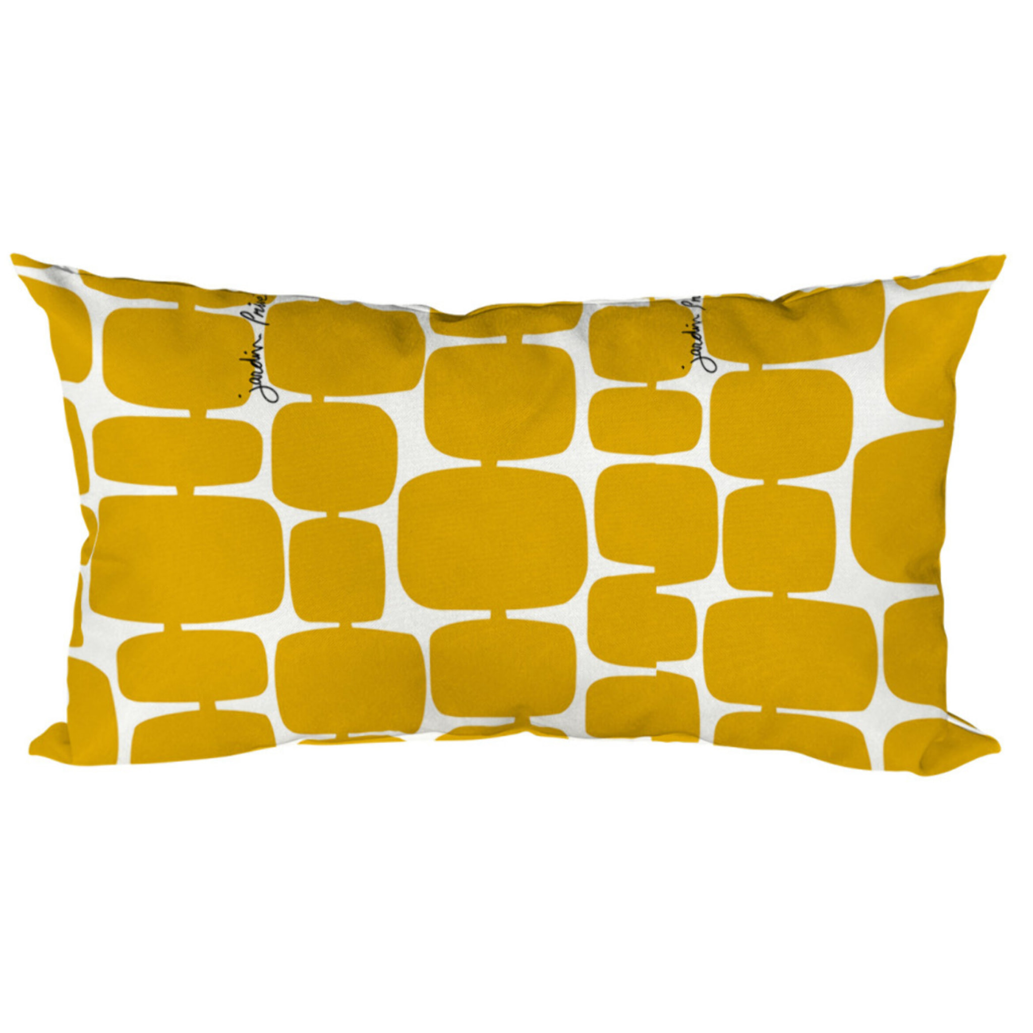 Lot de 2 coussins extérieur - 50x30x15 - FUTURISTE CUMIN