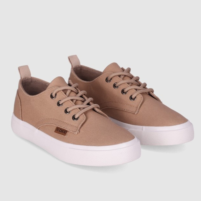 Deportivos de Tejido - Taupe - Tacón: Bajo