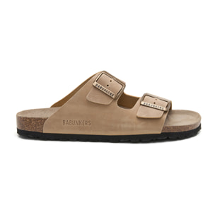 SANDALIA BABUNKERS MARRON