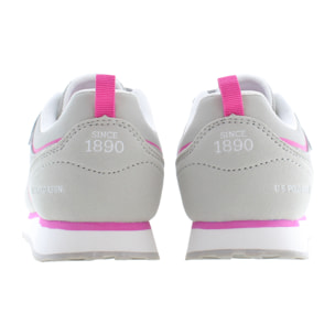 Sneakers U.S. Polo Assn Light Gray-Fuxia