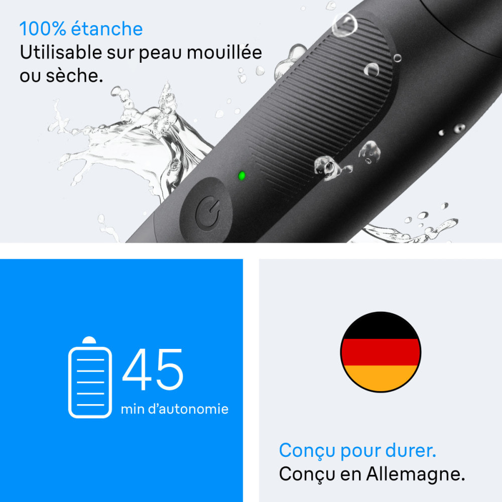 Braun Tout-En-Un Series XT3, + 5 Outils Pour Créer Son Style, Lame 4D Flex, XT3100