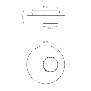 Lampada da soffitto Bolx in acciaio nero opaco