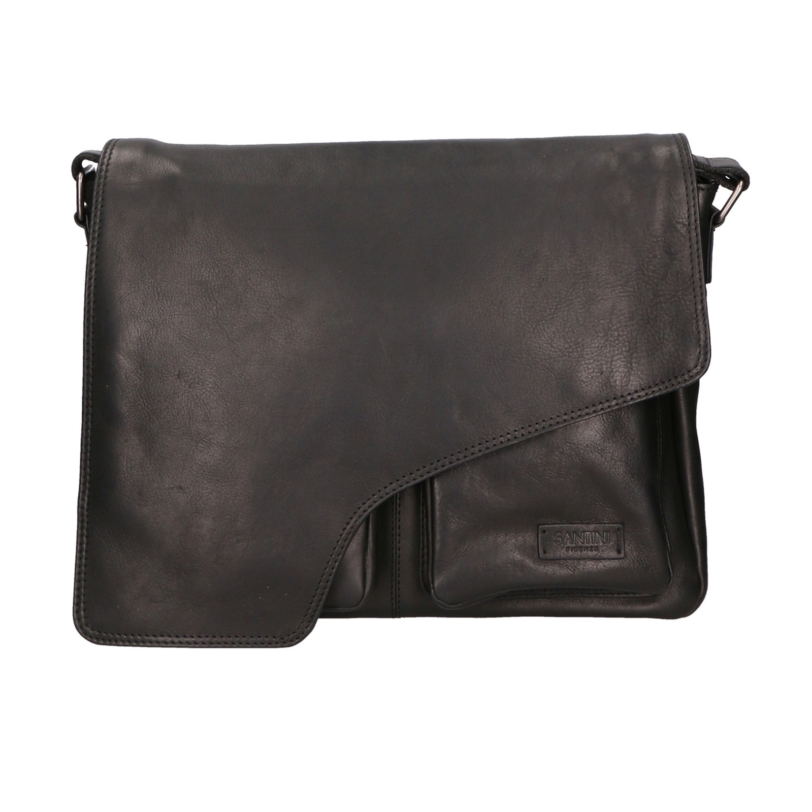 Borsa a mano unisex vera pelle - Modello False - Made in Italy - 37.0 x 27.0 x 12.0 cm