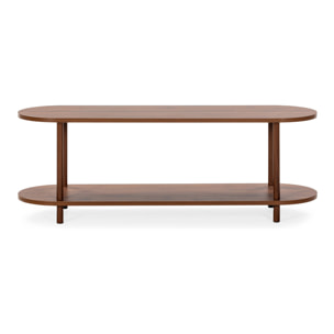 Mueble tv Montana 2 estantes efecto Nogal