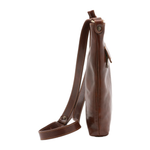 Borsa a tracolla  da uomo In Vera pelle Made in Italy 26x34x5 cm