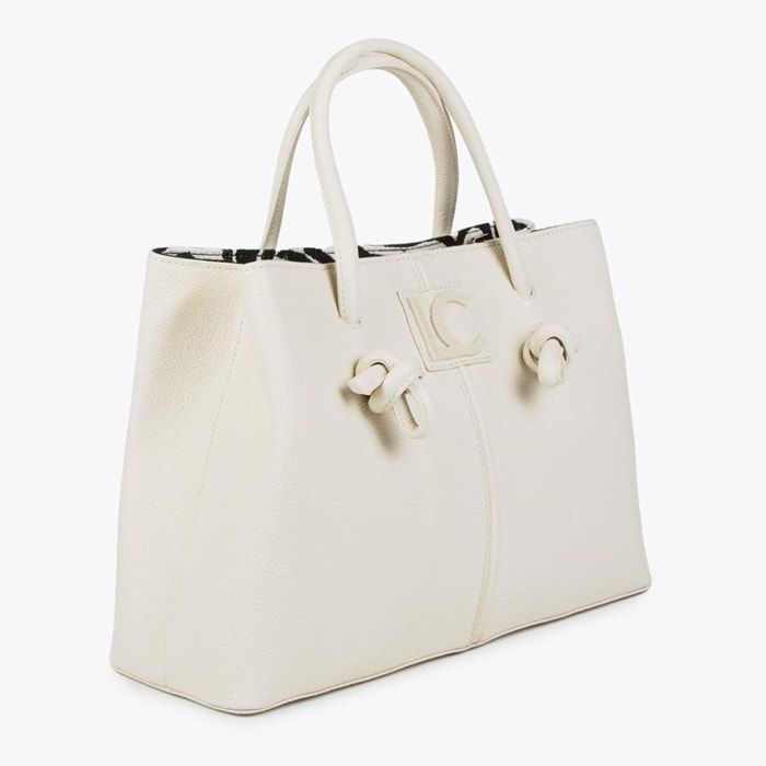 Borsa shopper media con dettagli