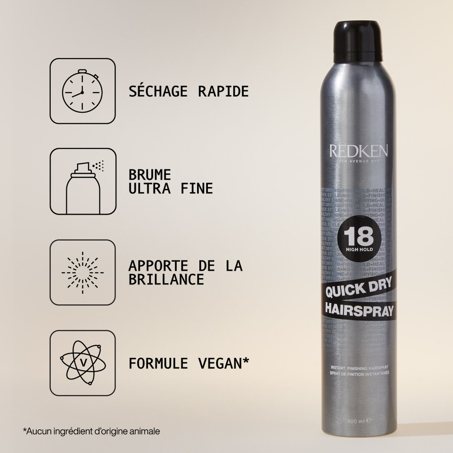 Styling Hair Spray - Spray De Fixation Instantanée 400 ml