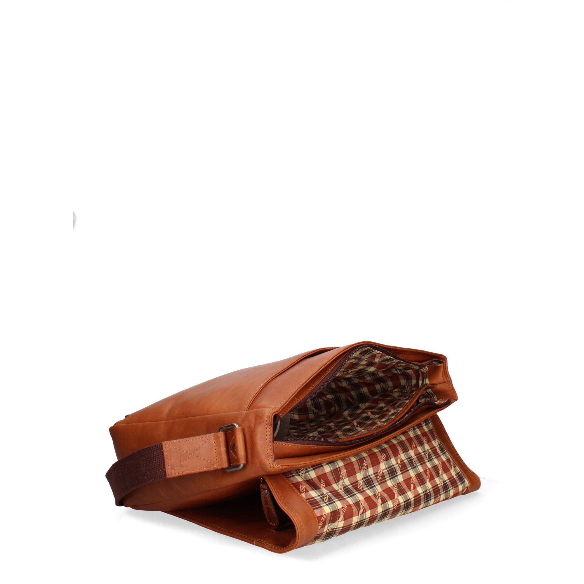 Borsa a tracolla  da uomo In Vera pelle Made in Italy 40x31x12 cm