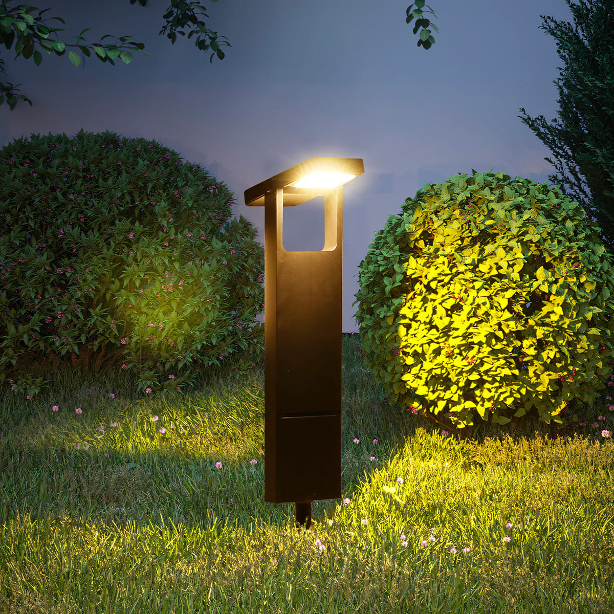 2 Potelet solaire orientable BRITY H49CM