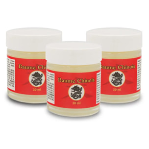 NUTRI EXPERT - Baume Chinois - Soulage douleurs articulaires et musculaires - Apaise les contusions, piqûres, entorses - Aux huiles essentielles - Sans parabène - Lot de 3 produits