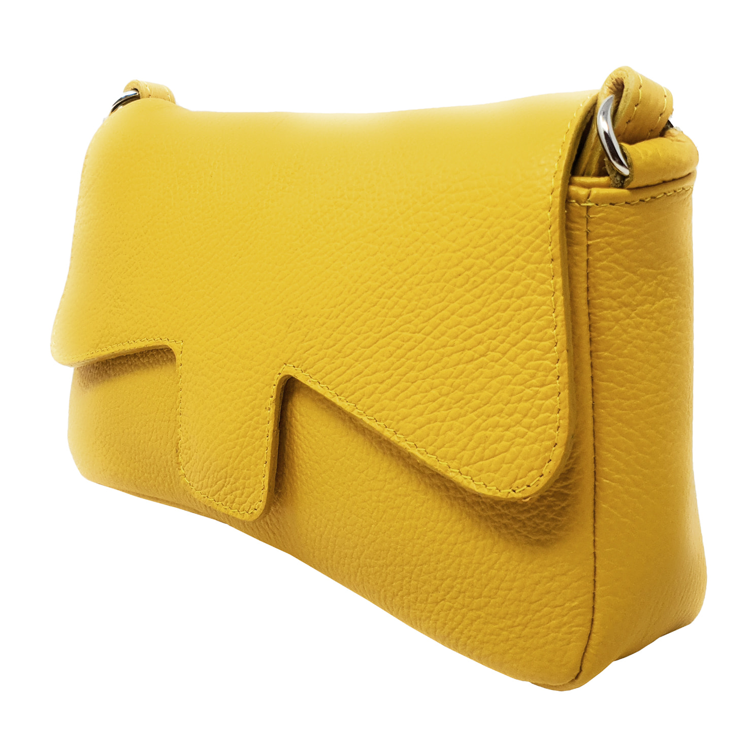 Chicca Borse Tracollina Donna in Pelle Giallo