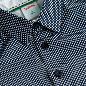 Camisa popelín estampada de niño