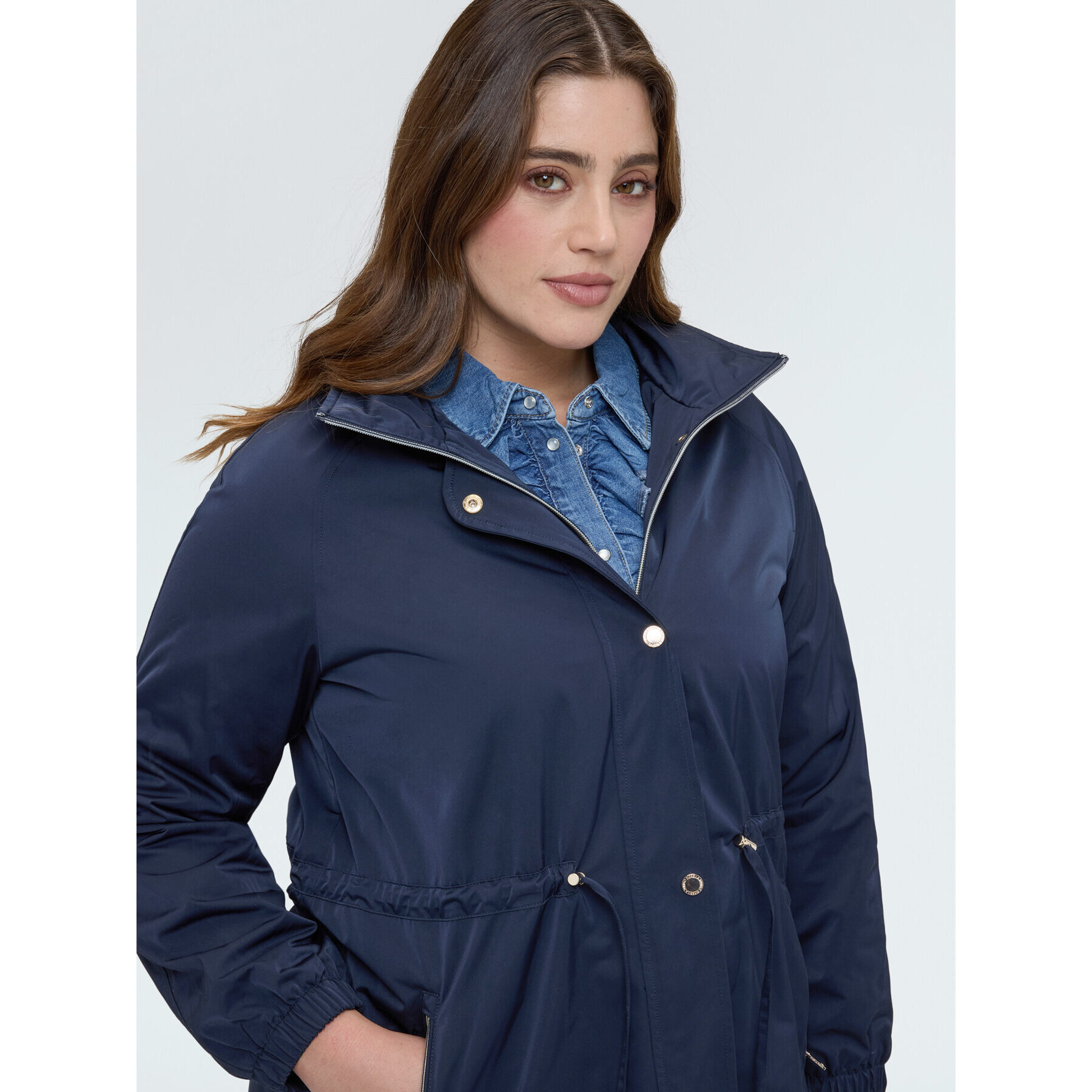 Fiorella Rubino - Parka lungo con cappuccio - Blu