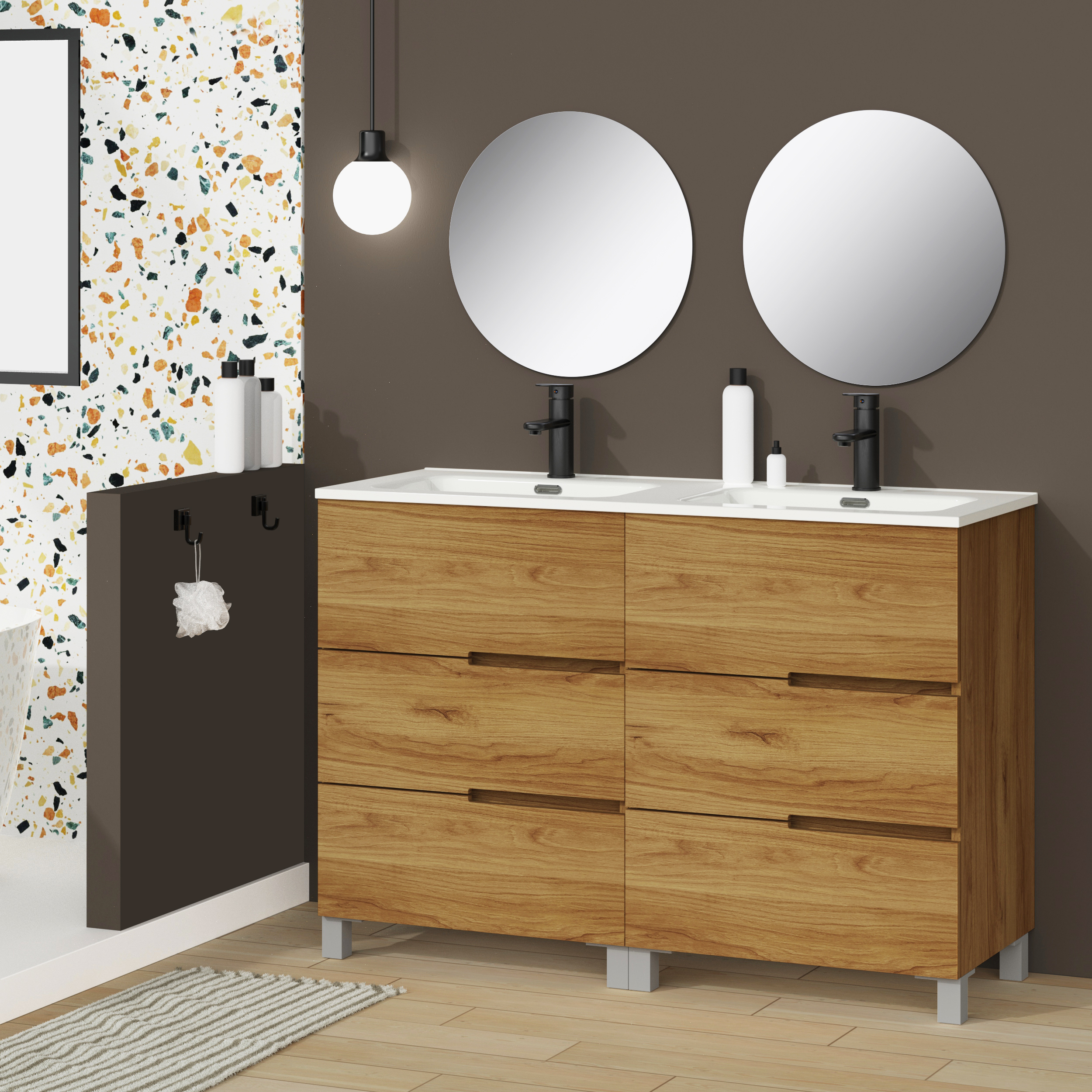 Conjunto de baño MEMPHIS 6C, Alday, 140cm, Teka