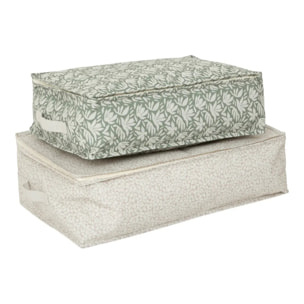 Lot de 2 housses de rangement imprimées Florea