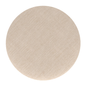 Lot de 2 tabourets pour îlot central 66 cm en tissu beige - Vahina