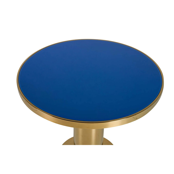 Mesas Comedor Acero Inoxidable Dorado 80x80x75 Cm