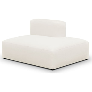 Canapé d'angle à gauche modulable 5 places en tissu bouclette - MODULO