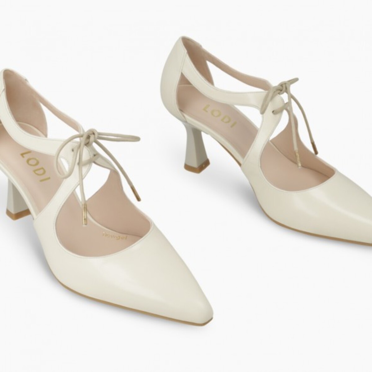 ZAPATOS DE SALÓN BLANCOS GINOL-PI