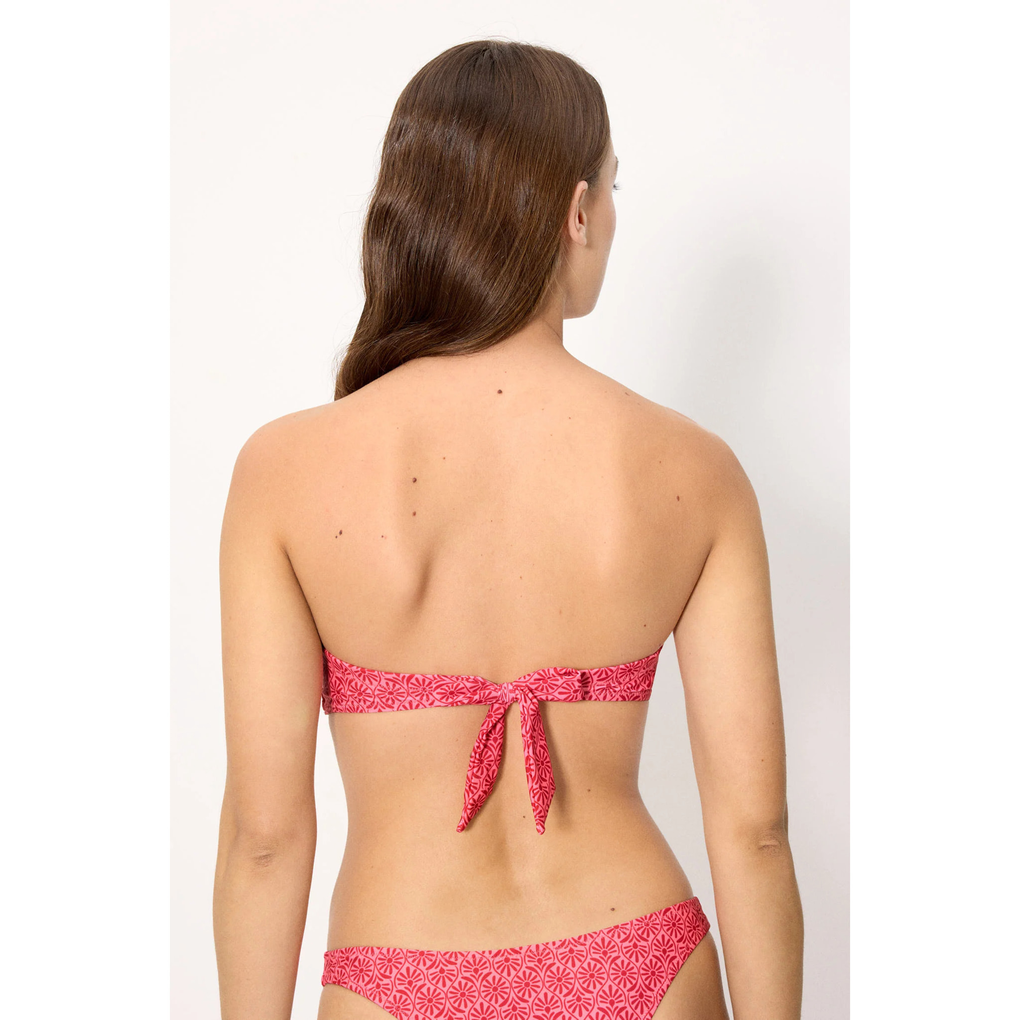 Top bikini bandeau push‑up