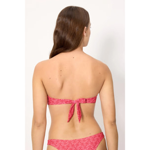 Top bikini bandeau push‑up