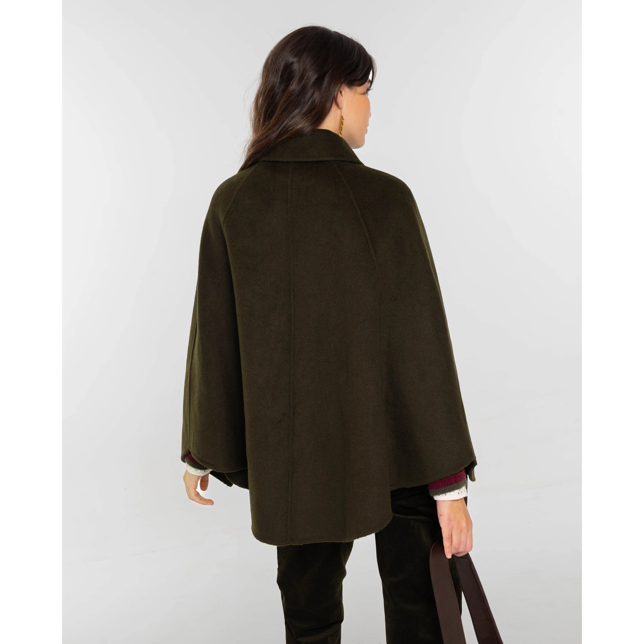 Chaqueta con lana, manga raglán de mujer