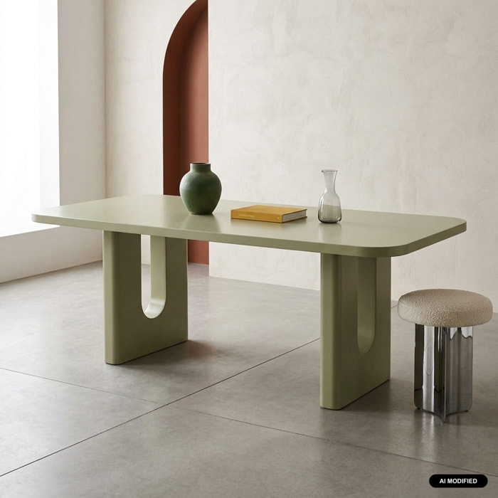 Table à manger finition mat 8 places SIA
