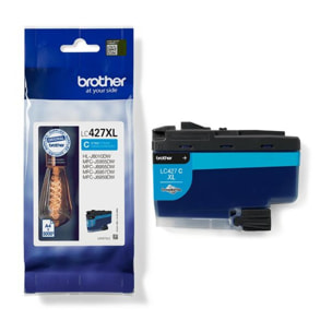 Cartouche d'encre BROTHER Originale LC427 XL Cyan Haute Capacité - LC427XLC
