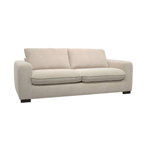 Canapé lit convertible 3 places tissu chenille avec matelas 10cm - Fabriqué en France NIDO