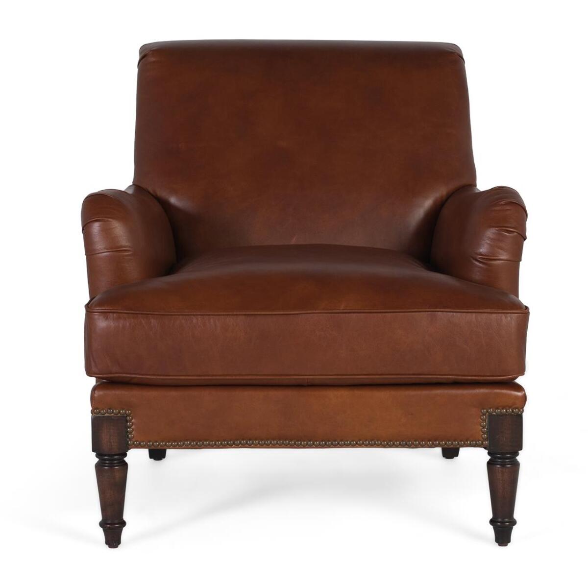 Sillón de piel - 88 x 82 x 94 cm