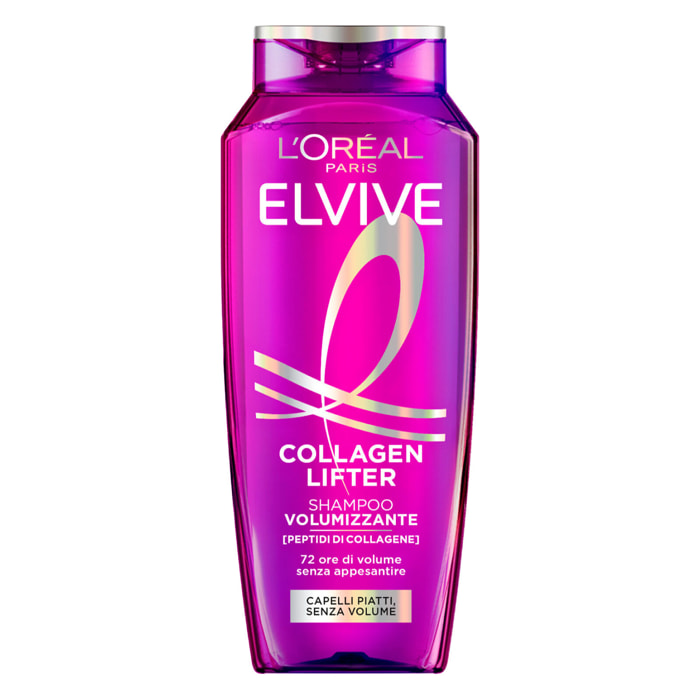 Shampoo Volumizzante Elvive Collagen Lifter per Capelli Piatti con Peptidi di Collagene 300ml
